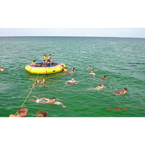 Island Hopper Water Bouncer - 10ft Bounce N Splash Inflatable Water Bouncer