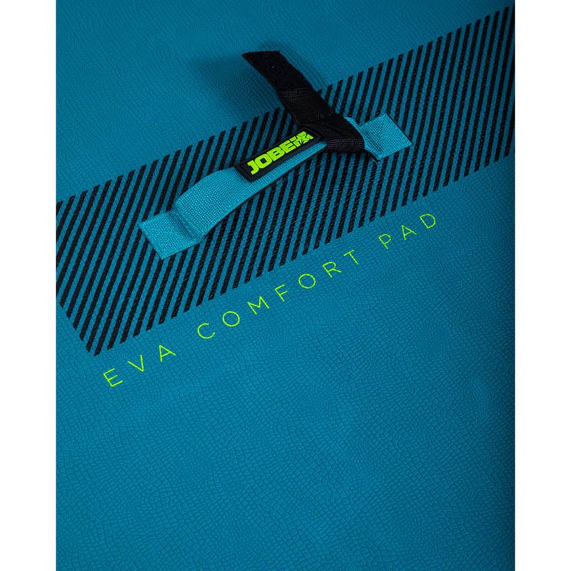 Yarra 10.6 Inflatable Paddle Board Teal text detail near the strap handle