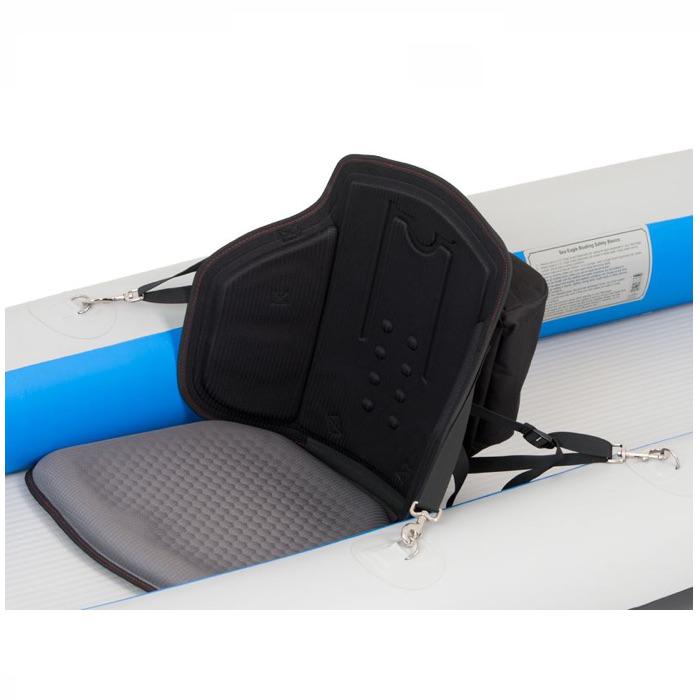 Black Sea Eagle Tall Back Kayak Seat inside of kayak. Top View.