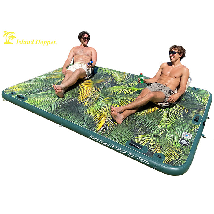 Lakeside Inflatables Island Hopper 10′ Lakeside Water Swim Platform - Splashy McFun