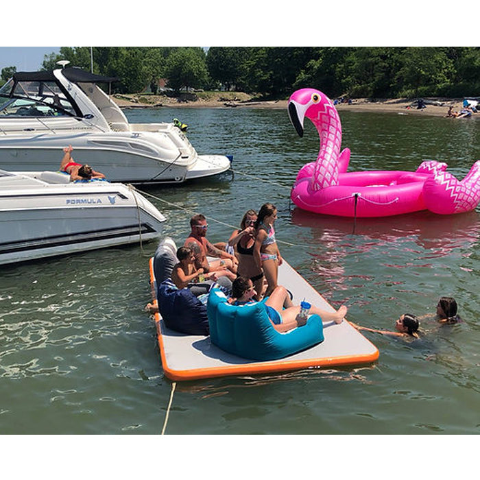 Lake Costco Floating Mat Aqua Lily Tadpole Pad With Tether Kit Costco