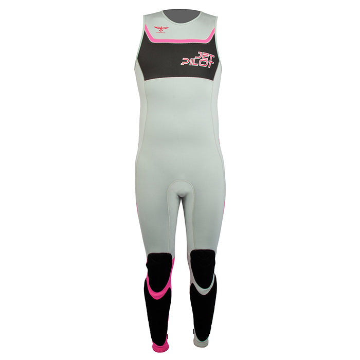 This is the full front view of the Silver Pink Jetpilot F-86 Sabre John Wetsuit.