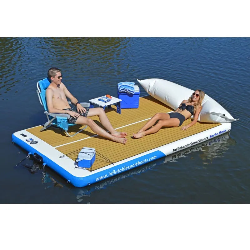 Island Hopper Inflatable Yacht Dock 10′ x 6′ | Floating Swim Platform ...