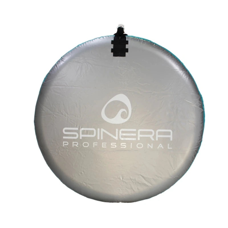 Bottom of the Flight 4 boat tube with 'Spinera Professional' branding on a white background