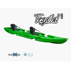 Point 65 Tequila GTX Lime Modular Sit On Top Kayak Tandem.