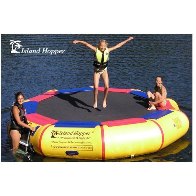 Island Hopper Water Bouncer - 13ft Bounce N Splash Inflatable Water Bouncer