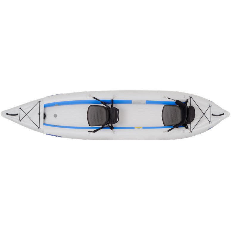 Sea Eagle FastTrack 385FT Tandem Inflatable Kayak top view. 