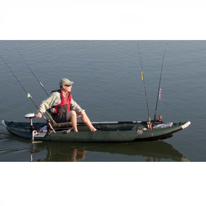 Sea Eagle 385fta FastTrack Angler Series Inflatable Kayak Swivel Seat Fishing Rig Package