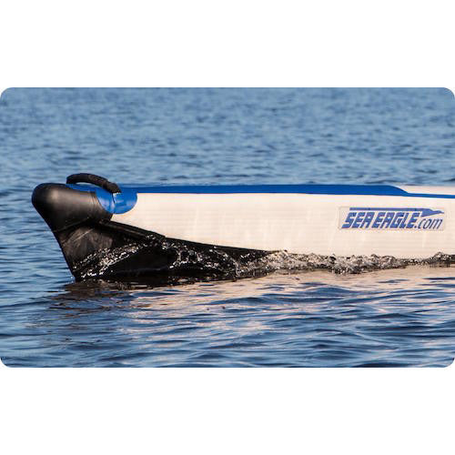Sea Eagle RazorLite 393rl Inflatable Kayak nose cutting thru the water. 