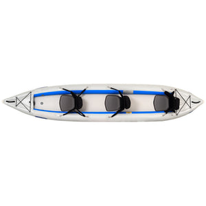 Sea Eagle FastTrack 465FT Tandem Inflatable Kayak top view. 