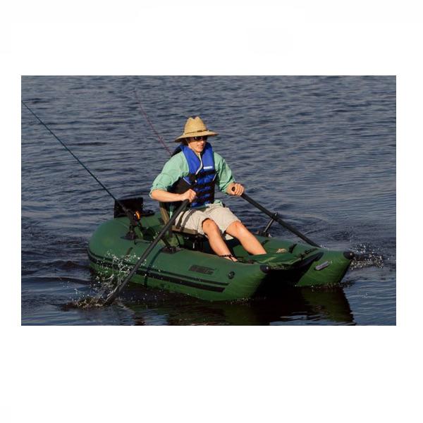 Sea Eagle AB285 Black Oar Set in use with the inflatable fishing boat. 