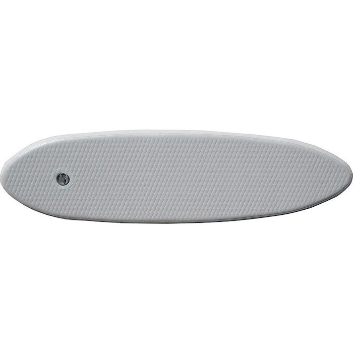 This shows the Advanced Elements RigidForm™ Drop-Stitch Floor. It is shaped in a thin oval-like form.