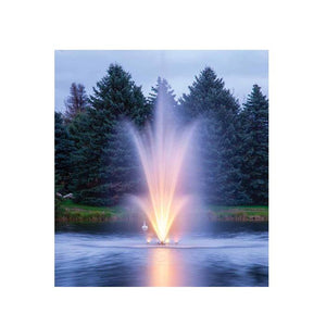 Scott Aerator Amherst Floating Pond Fountain with Light Kit