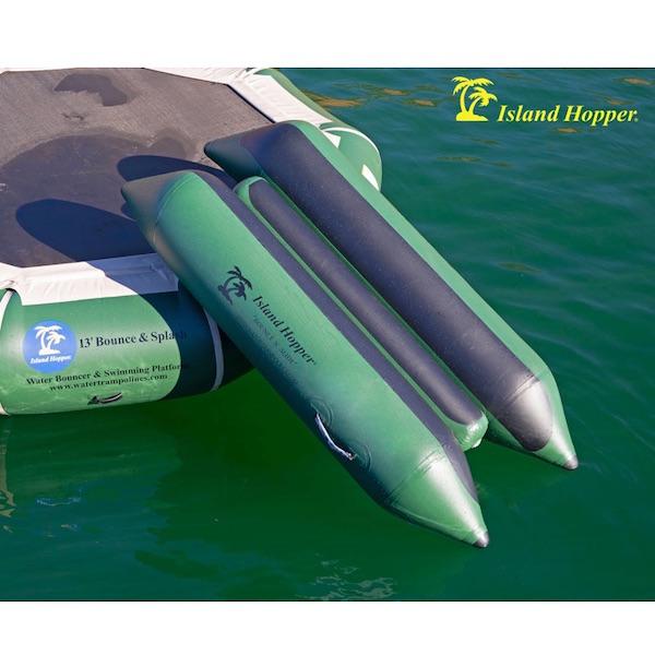 Island Hopper Bounce N Slide Water Bouncer Attachment. This natural green color slide is a very popular water bouncer attachment.