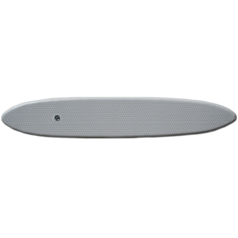This shows the Advanced Elements RigidForm™ Drop-Stitch Floor. It is shaped in a thin oval-like form.