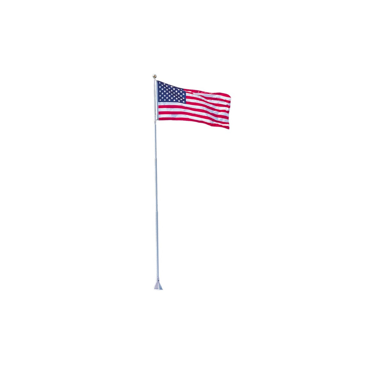 Dock Edge Flexi-Flag™ 18&#39; Flagpole with USA flag