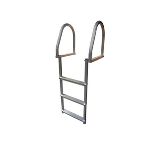 Dock Edge 3-Step Flip-Up Eco Aluminum Dock Ladder DE2173F
