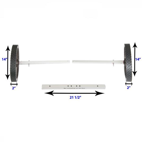Sea Eagle EZ Cart- Small dimensions and diagram.  Close up view.