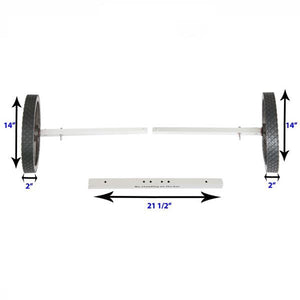 Sea Eagle EZ Cart- Small dimensions and diagram.  Close up view.