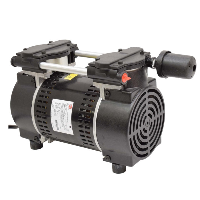 EasyPro SRC75 Stratus SRC Series Dual Rocking Piston Compressor 3/4hp. All black with grey.