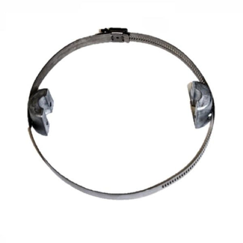 Electrolysis Kit for PowerHouse Ice Eater.  Silver band with 2 aluminum anodes attached. 
