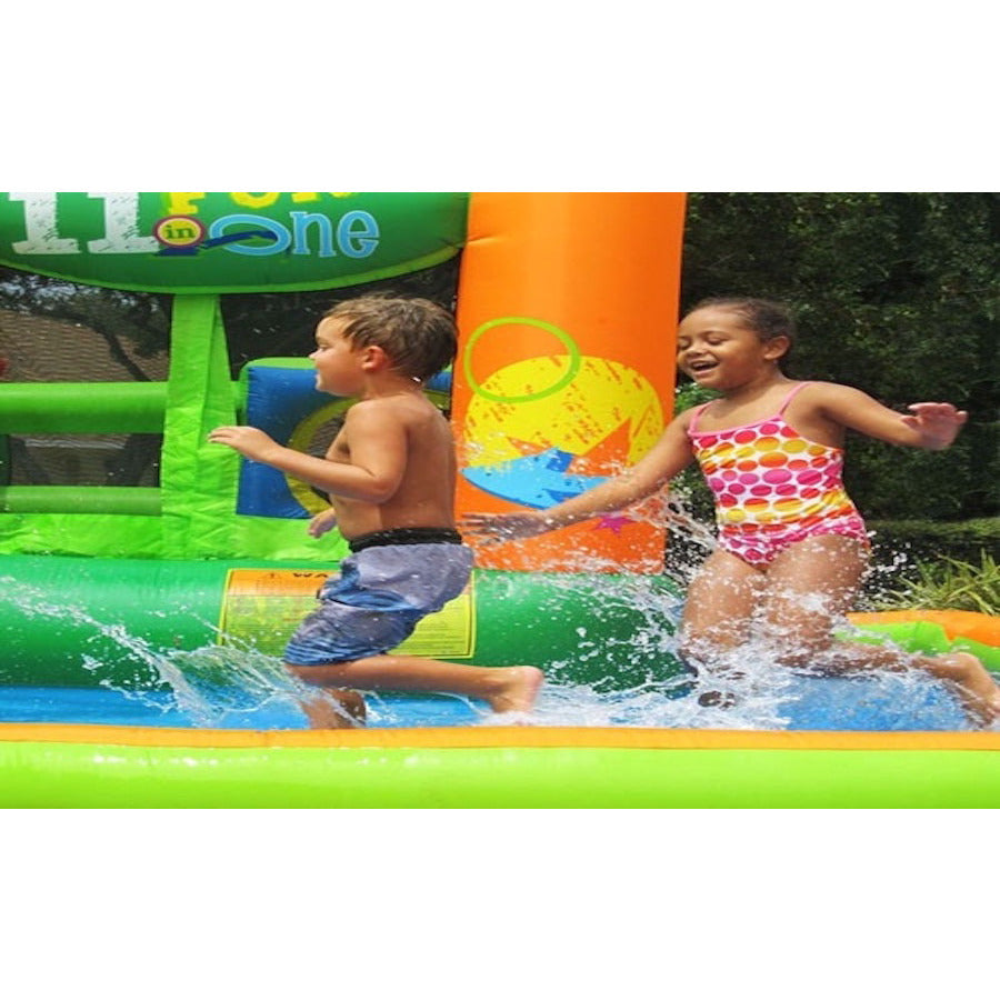 KidWise Endless Fun 11 in 1 Inflatable Bounce House and Water Slide