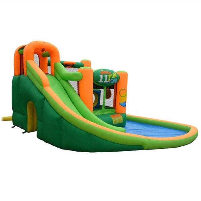 KidWise Endless Fun 11 in 1 Inflatable Bounce House and Water Slide