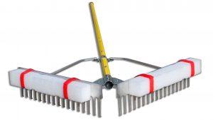 Jenlis Razer Rake with rakes pointed out.