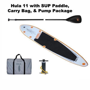 Hula 11 with SUP Paddle, carry bag, and pump