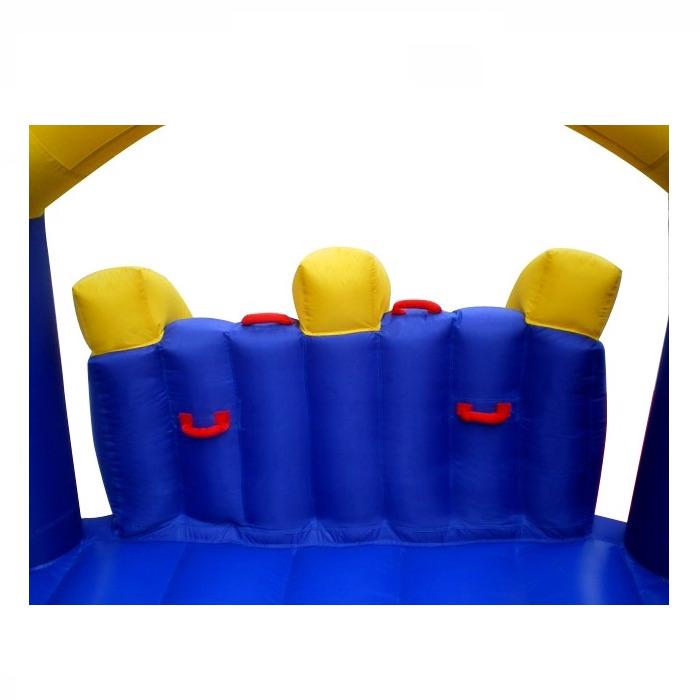 Island Hopper Racing Slide and Slam Bounce House Climbing Wall