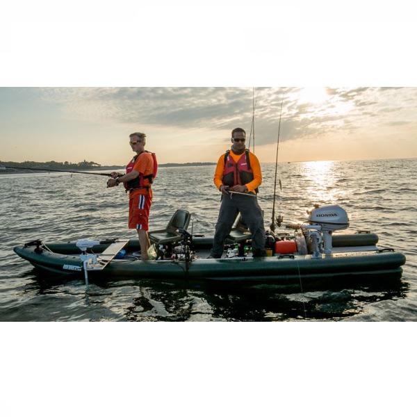 Sea Eagle Kayak Motormount in use on the lake. 