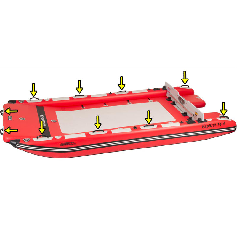 Sea Eagle FastCat 14 Key Feature: Multiple Grab Handles