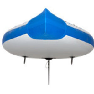 Sea Eagle NeedleNose 126 Inflatable SUP front view closeup with skeg view.