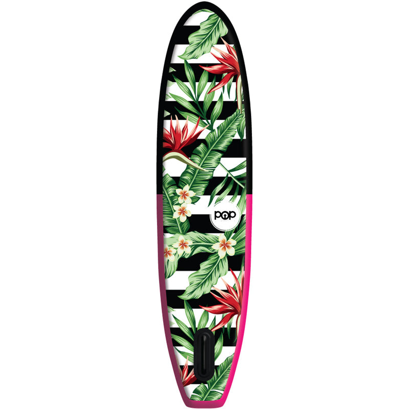 Royal Hawaiian SUP Pink-Black full back-view.