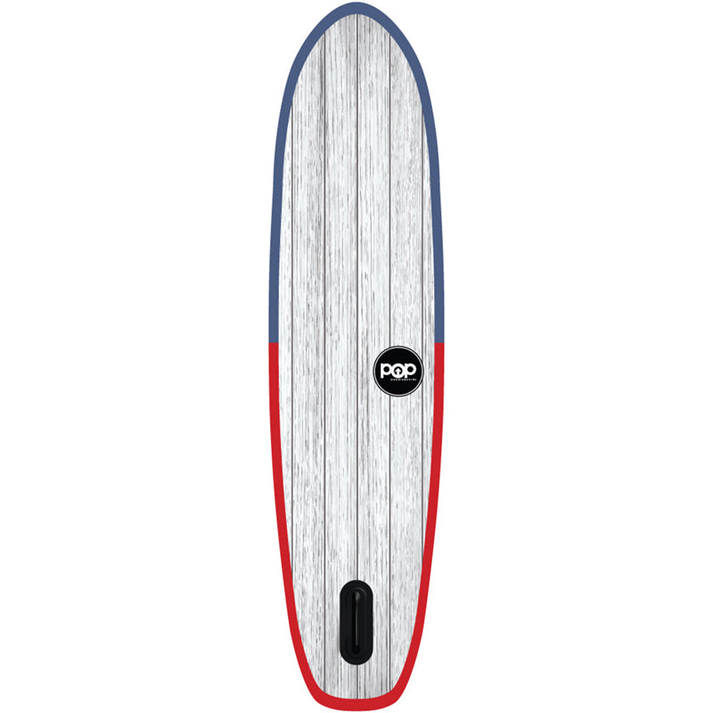 El Capitan 11&#39;6&quot; Inflatable SUP Blue/red full back-view.