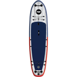 El Capitan 11'6" Inflatable SUP Blue/Red full frontal view.