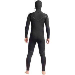 This is the back view of Body Glove Hooded Red Cell Chest Zip Wetsuit.