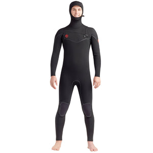 This is the front view of Body Glove Hooded Red Cell Chest Zip Wetsuit.