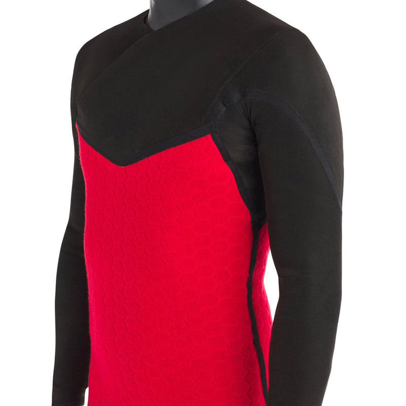 This is the side view of Body Glove Red Cell Chest Zip Wetsuit.