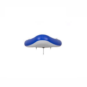 Sea Eagle Longboard 126 Inflatable SUP front view and underview of rear skegs. 