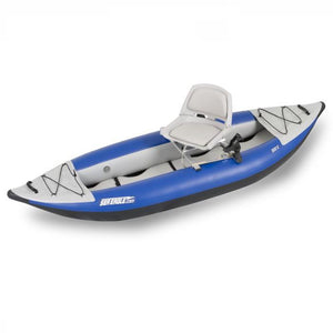 Sea Eagle Swivel Seat Fishing Rig on an Explorer Inflatable Kayak