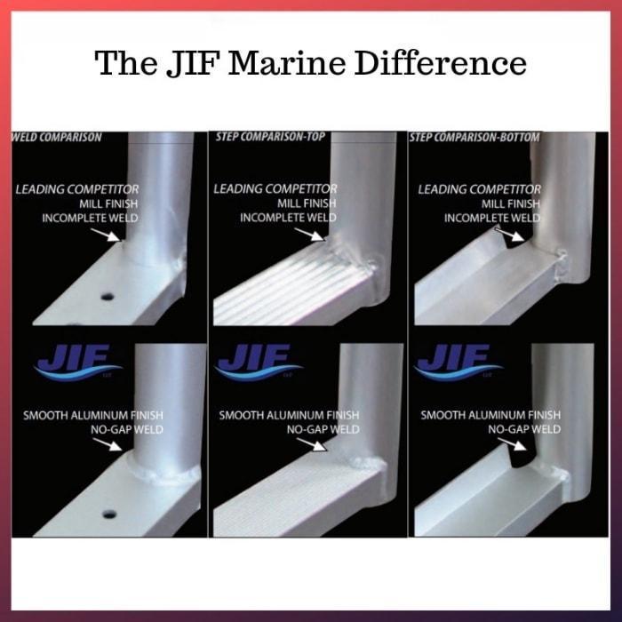 JIF Marine EQB Over Platform Telescoping Boat Ladder