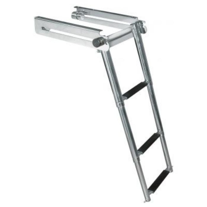 JIF Marine FGB3 3-Step Locking Side Mount Telescoping Ladder