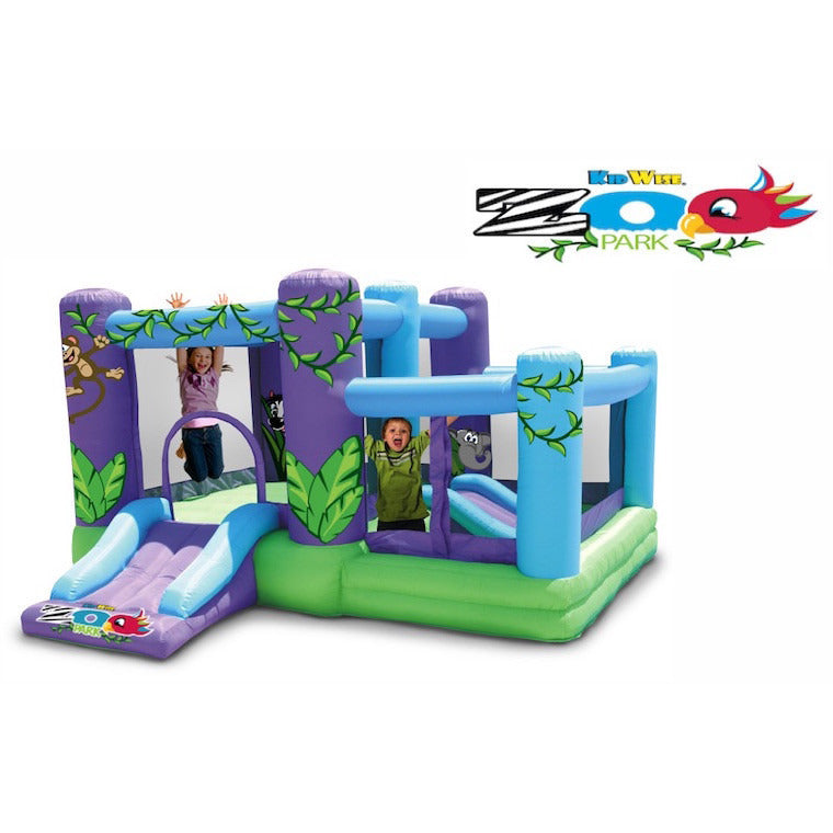 KidWise Zoo Park Bounce House with Ball Pit