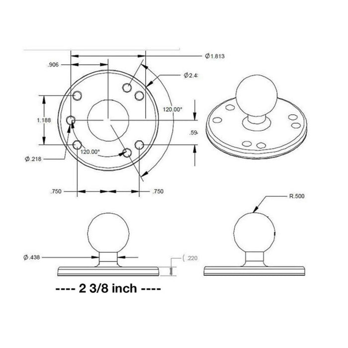 Universal Kayak and Canoe Adapter parts