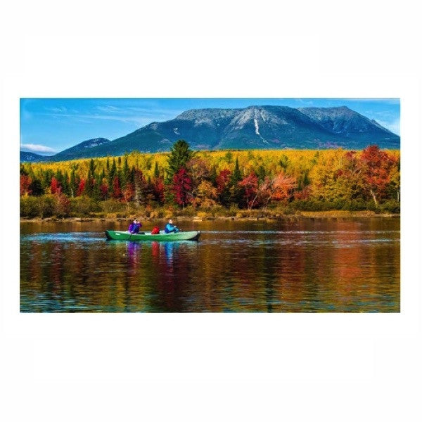 Sea Eagle Inflatable Canoe 16 2 paddlers out on the lake. 