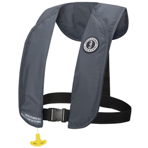 This is the Admiral Gray variation of the Mustang Survival MIT 70 Manual Inflatable PFD.