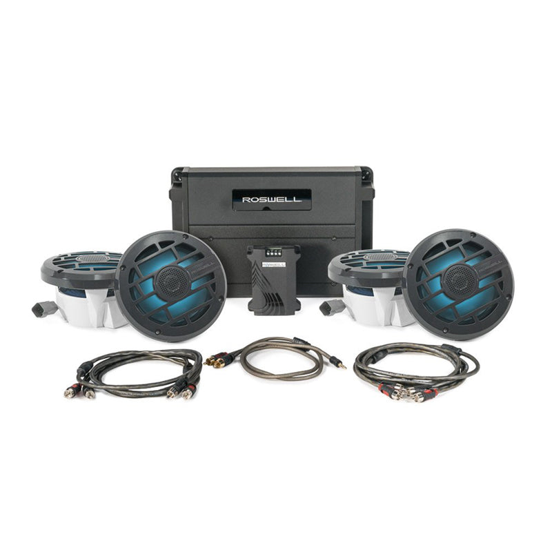 Roswell Marine  R 6.5” Marine Audio Package W/ RGB Remote &amp; Controller